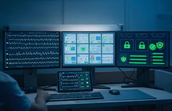 Connected patient monitoring station